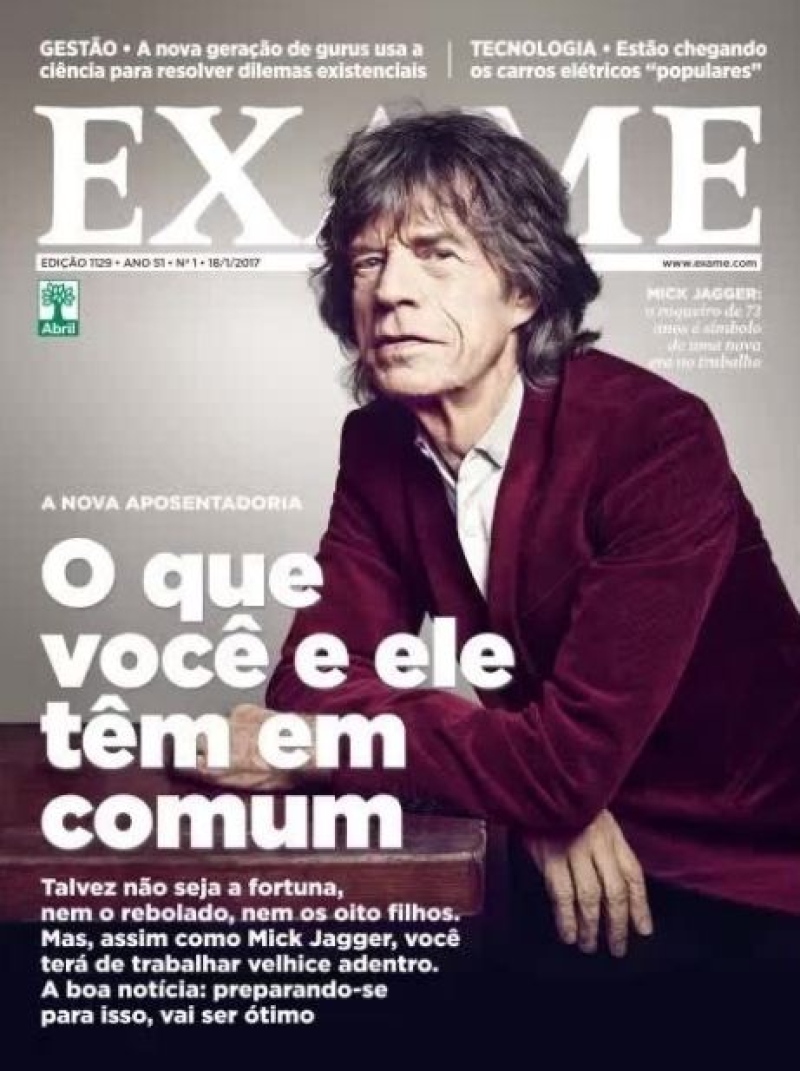 Revista compara Mick Jagger com trabalhador brasileiro e vira piada na internet