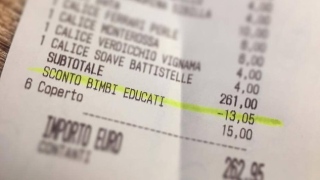 Restaurante italiano dá desconto em conta por 'bom comportamento' de crianças