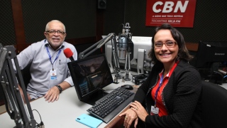 Tião Pinheiro e Jocyelma Santana na CBN Tocantins 