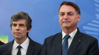 Nelson Teich e Jair Bolsonaro