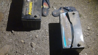 Baterias de tratores apreendidas durante furto em Policlínica de Taquaralto