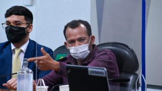 Ivanildo Gonçalves, motoboy da empresa VTCLog, é ouvido pela CPI da Covid no Senado