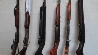 Armas apreendidas pela Polícia Civil na Operação Pescadores