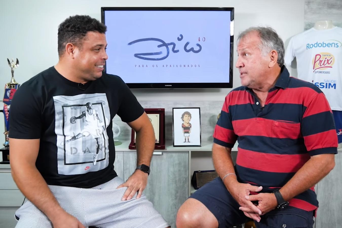 Ronaldo conta como Zico o influenciou a treinar para chutar com a perna  esquerda | Tocantins