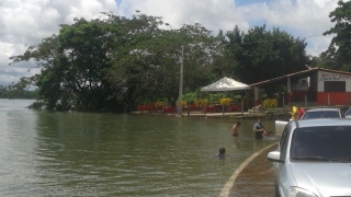 Em Miracema, o Rio Tocantins está mais cheio que o normal