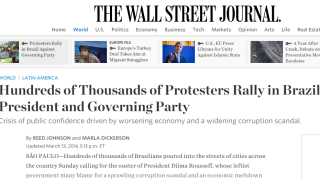 Manifestações pelo Brasil são destaque na imprensa internacional