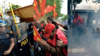 Na Turquia, a polícia usou canhões de água e gás lacrimogêneo para tentar dispersar manifestantes