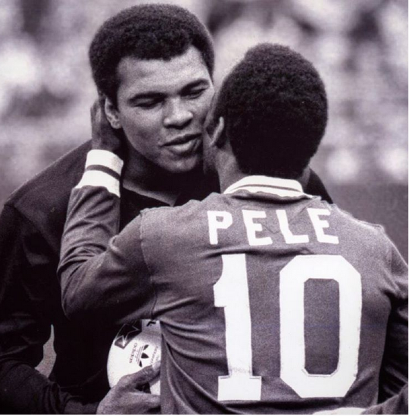 Pele e Muhammad Ali