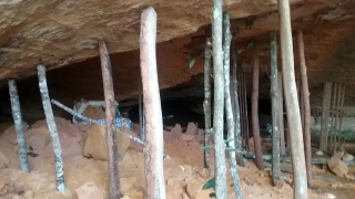 Desabamento de uma gruta em Santa Maria do Tocantins,