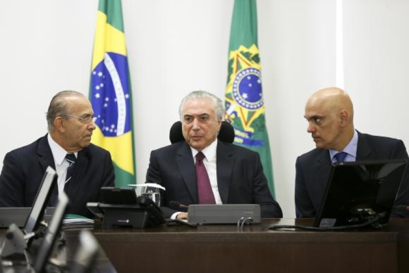  Eliseu Padilha, Michel Temer e Alexandre de Moraes