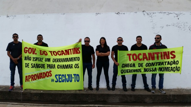 Aprovados no Concurso Público da Defesa Social fazem manifestação em Brasília 