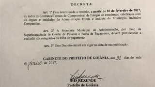 Prefeitura de Goiânia exonera todos os estagiários como medida de contenção de despesas