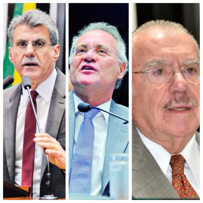 Romero Jucá, Renan Calheiros e José Sarney