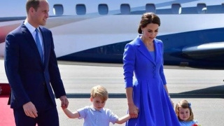 Príncipe William, George, Kate Middleton e Charlotte