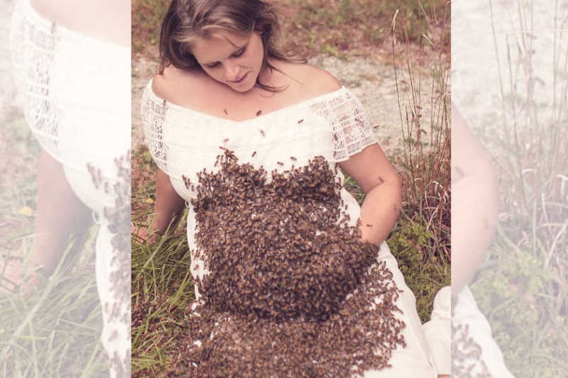 Bebê de grávida que postou foto no Facebook com 20 mil abelhas nasce morto