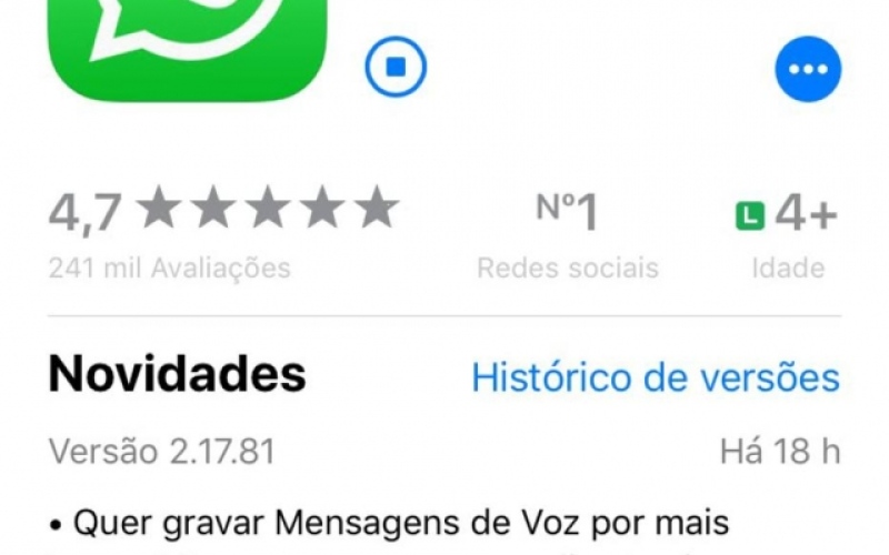 WhatsAppAtualização do WhatsApp para iOS ajuda os fãs de áudios a gravarem mensagens