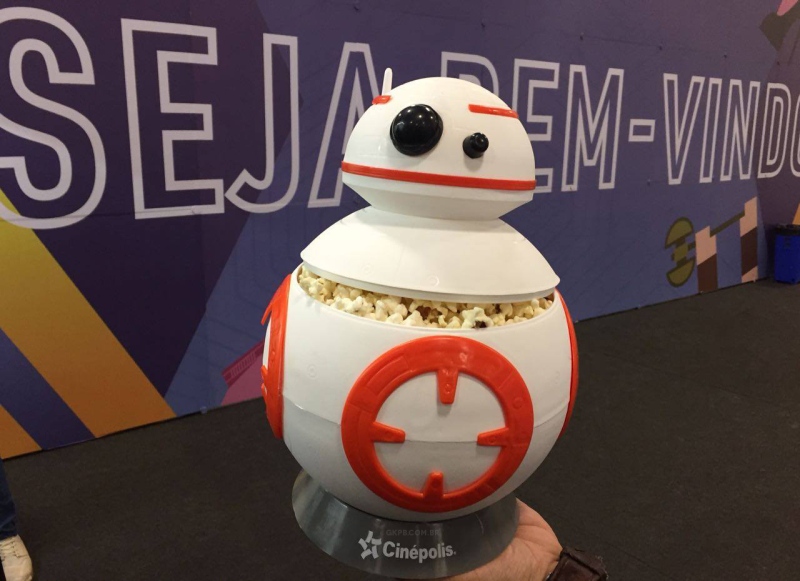 Cinema em Goiânia terá balde de BB-8 para divulgar 'Star Wars: Os Últimos Jedi'