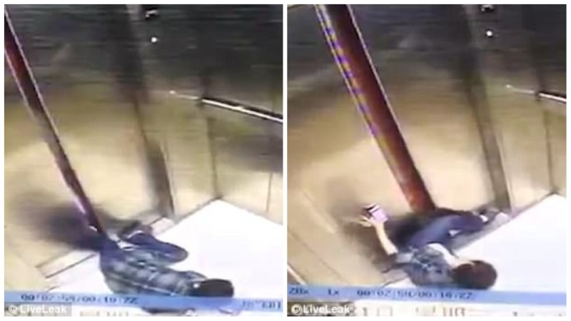 Mulher distraída com celular perde a perna após ficar presa entre as portas do elevador
