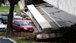 Viaduto que desabou em Brasília