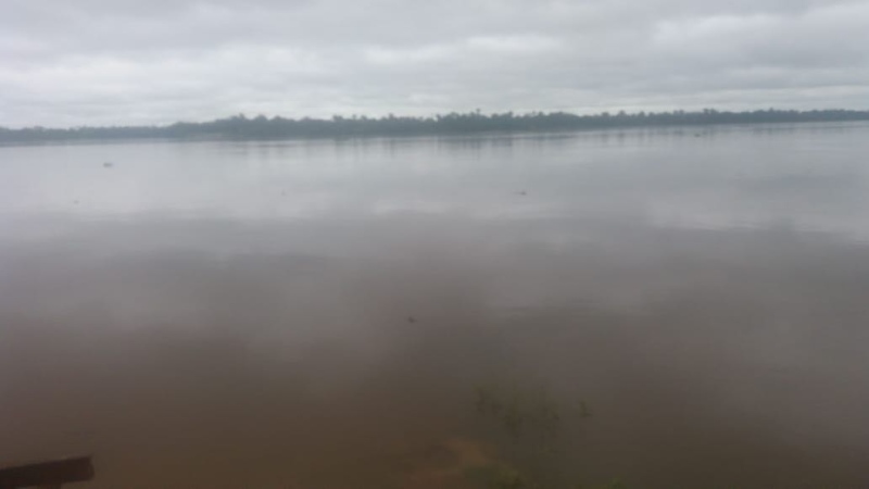Área onde as buscas estão sendo realizadas - rio Araguaia 