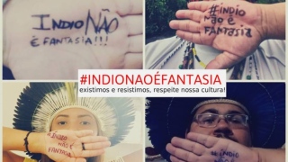 Campanha nas redes defende que 'índio não é fantasia'