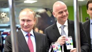 Vladimir Putin e Gianni Infantino