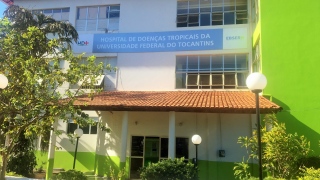 Fachada do Hospital de Doenças Tropicais da UFT