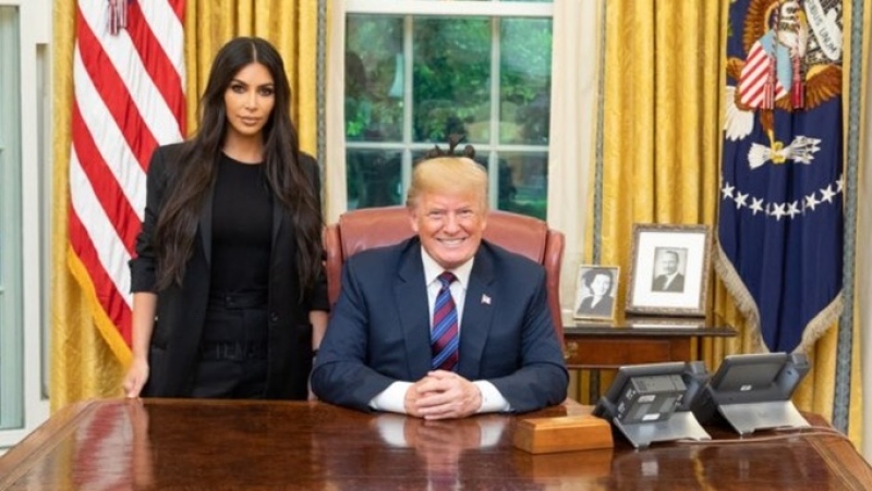 Kim Kardashian West com Donald Trump