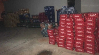 PM encontrou carga de bebidas roubadas que continha 50 fardos de cervejas, refrigerantes e energétic