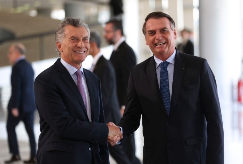 Jair Bolsonaro e Mauricio Macri