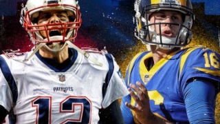 Tom Brady (esquerda) e Jared Goff: quarterbacks de New England Patriots e Los Angeles Rams devem ser