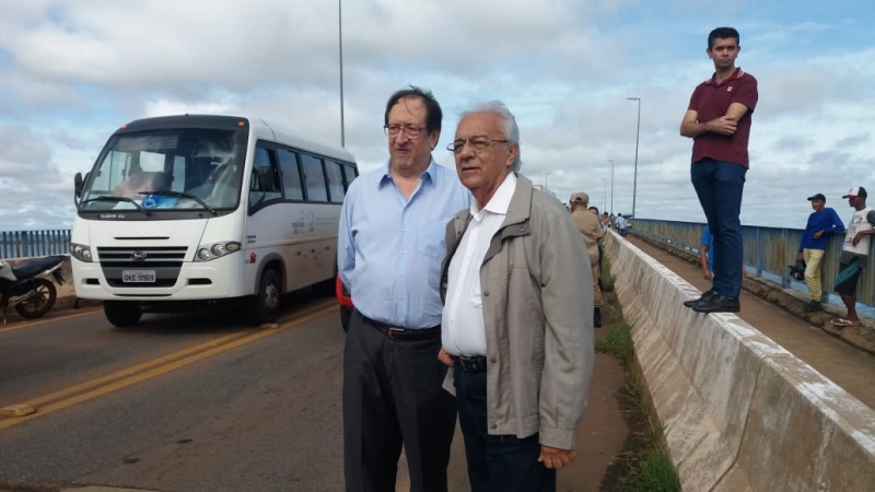 Prefeito de Paraíso do Tocantins, Moises Avelino esperando a liberação da Ponte
