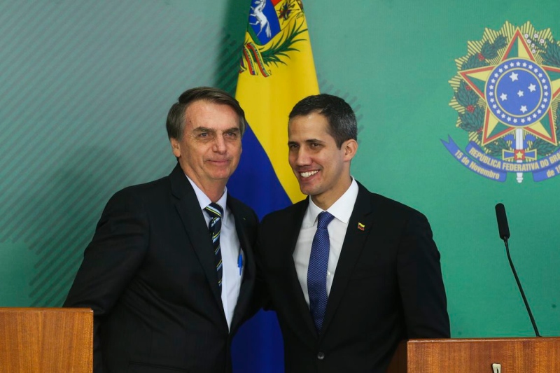 Bolsonaro e Juan Guaidó
