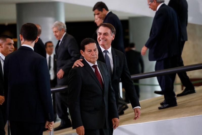Jair Bolsonaro e Hamilton Mourão