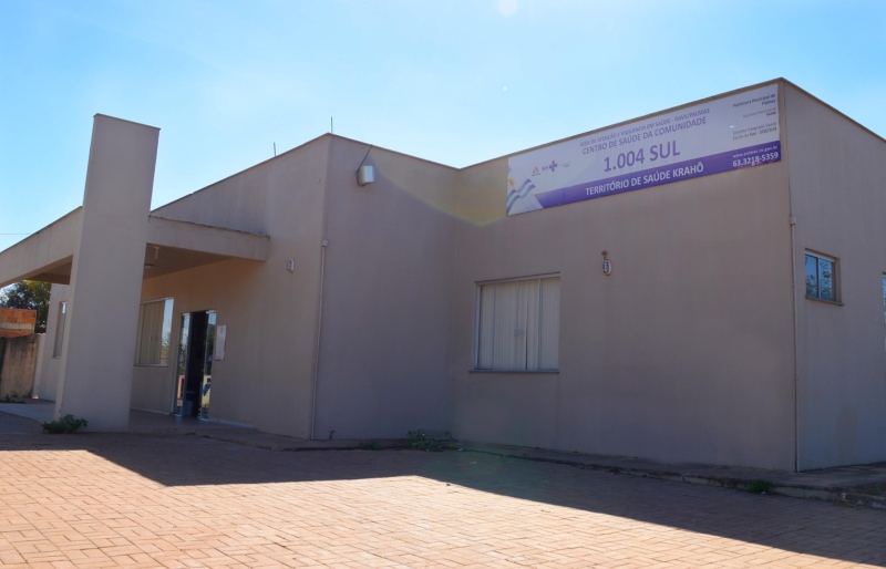 Centro de Saúde da Comunidade Albertino Santos, localizado na Quadra 1.004 Sul (Arse 101)