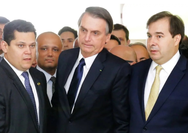 Bolsonaro, Alcolumbre e Rodrigo Maia