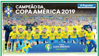 Baixe o pôster em alta da seleção brasileira campeã da Copa América 2019