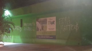 Protesto torcida do Palmeiras