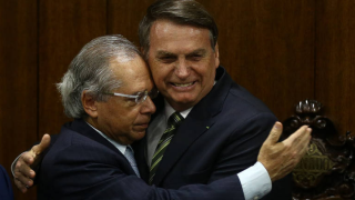 Presidente Jair Bolsonaro e Ministro da Economia Paulo Guedes
