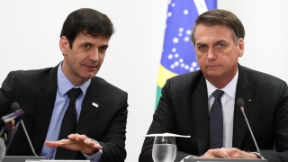 Ministro do Turismo, Marcelo Álvaro Antônio e o presidente Jair Bolsonaro