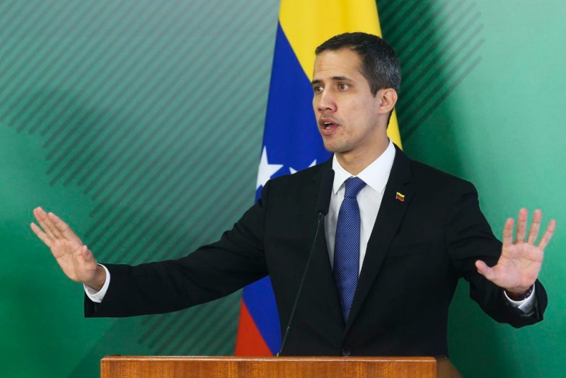 Autoproclamado presidente interino da Venezuela, Juan Guaidó