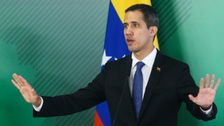 Autoproclamado presidente interino da Venezuela, Juan Guaidó