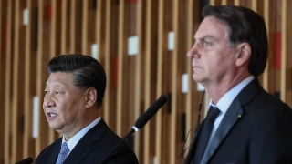 presidente chinês, Xi Jinping, e o brasileiro, Jair Bolsonaro