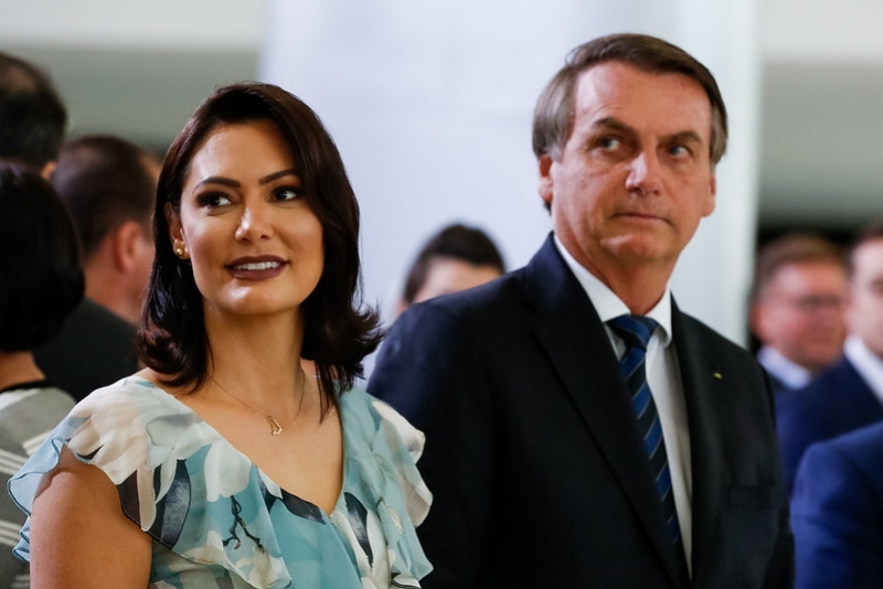 Michelle e Bolsonaro 