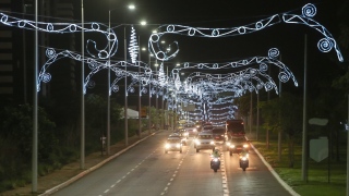 Avenida Theotônio Segurado com iluminação de led