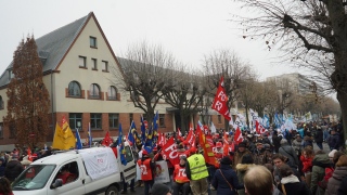 Protesto realizado em 5 de dezembro de 2019 contra a reforma da aposentadoria na França
