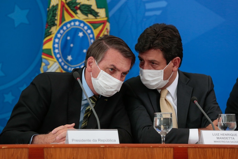 Jair Bolsonaro e Luiz Henrique Mandetta