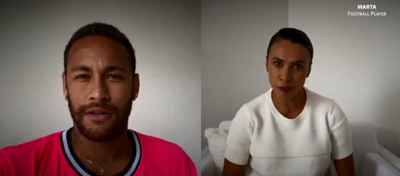 Neymar e Marta estão em vídeo da ONU contra a covid-19: 'O jogo de nossas vidas'