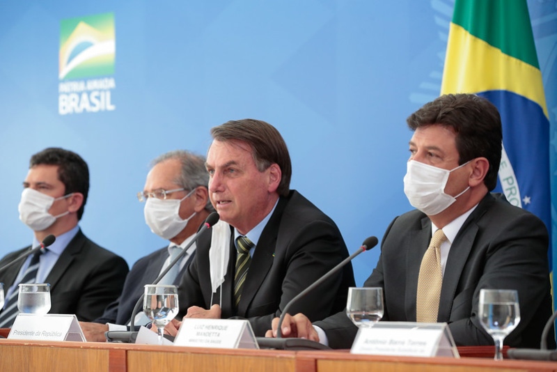 Mandetta, Moro e Bolsonaro
