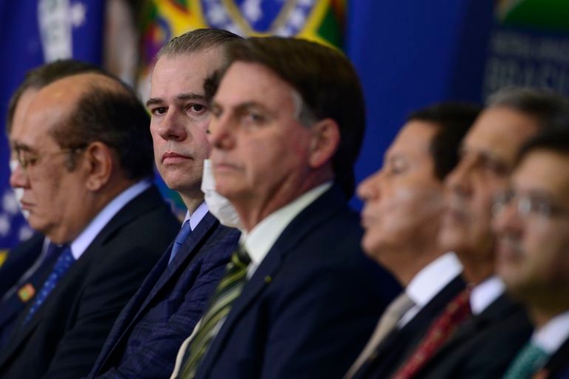 Jair Bolsonaro e Dias Toffoli 